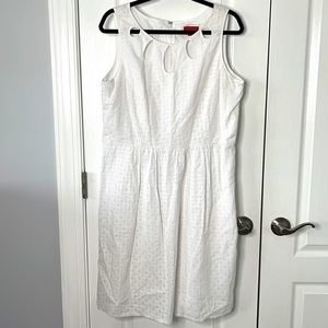 Signature by Sangria White Fit & Flare Dress -16